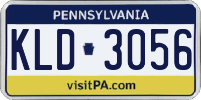 PA license plate KLD3056