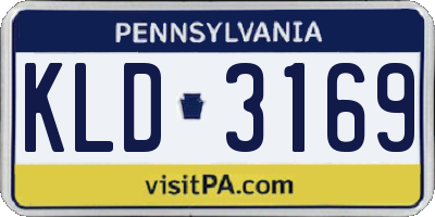 PA license plate KLD3169