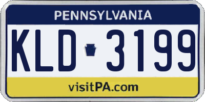 PA license plate KLD3199