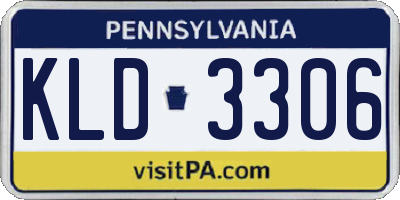 PA license plate KLD3306