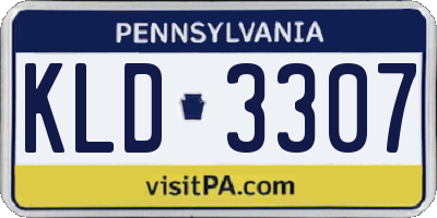 PA license plate KLD3307