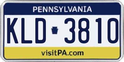 PA license plate KLD3810