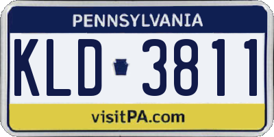 PA license plate KLD3811