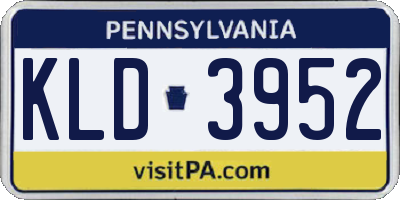 PA license plate KLD3952