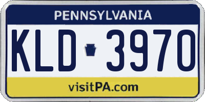 PA license plate KLD3970