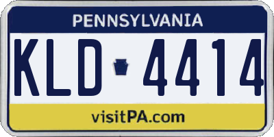 PA license plate KLD4414