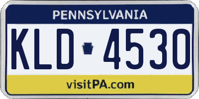 PA license plate KLD4530