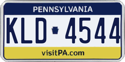PA license plate KLD4544