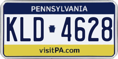 PA license plate KLD4628