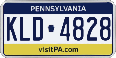 PA license plate KLD4828
