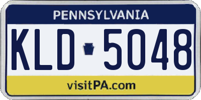 PA license plate KLD5048