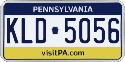 PA license plate KLD5056
