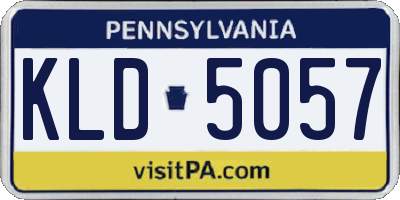 PA license plate KLD5057
