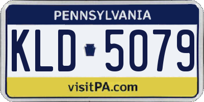 PA license plate KLD5079