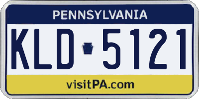 PA license plate KLD5121