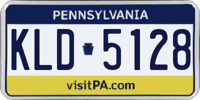 PA license plate KLD5128