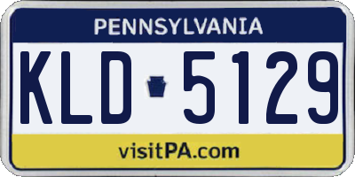 PA license plate KLD5129
