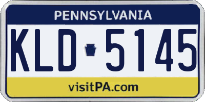 PA license plate KLD5145