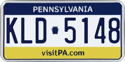 PA license plate KLD5148