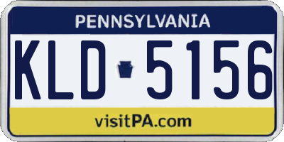 PA license plate KLD5156