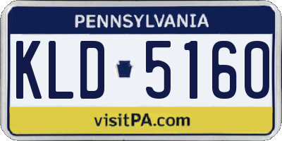 PA license plate KLD5160