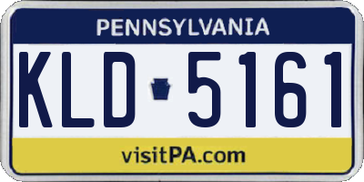 PA license plate KLD5161