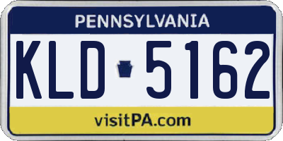 PA license plate KLD5162