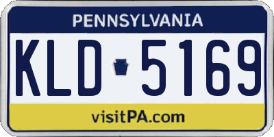 PA license plate KLD5169