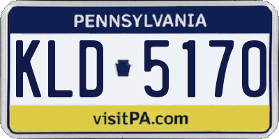 PA license plate KLD5170