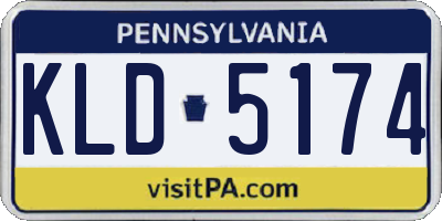 PA license plate KLD5174