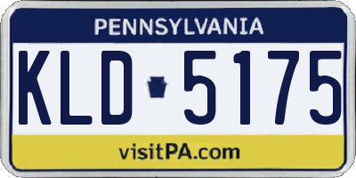 PA license plate KLD5175
