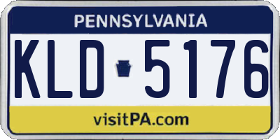PA license plate KLD5176