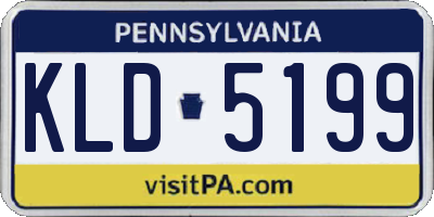 PA license plate KLD5199