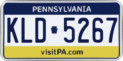 PA license plate KLD5267