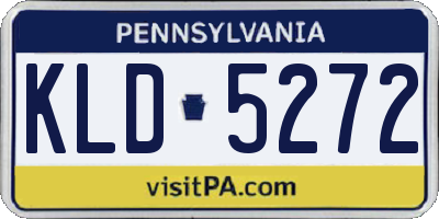 PA license plate KLD5272