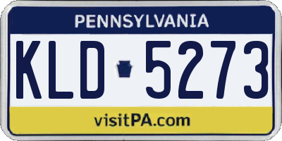 PA license plate KLD5273