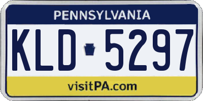 PA license plate KLD5297
