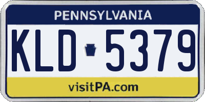 PA license plate KLD5379