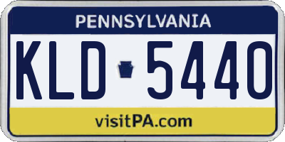 PA license plate KLD5440
