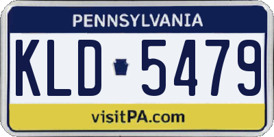 PA license plate KLD5479