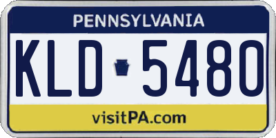 PA license plate KLD5480