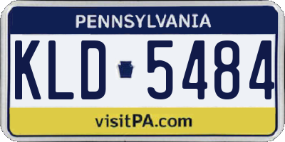 PA license plate KLD5484