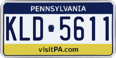 PA license plate KLD5611