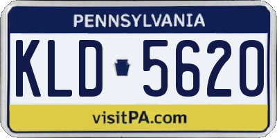 PA license plate KLD5620