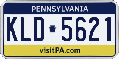 PA license plate KLD5621