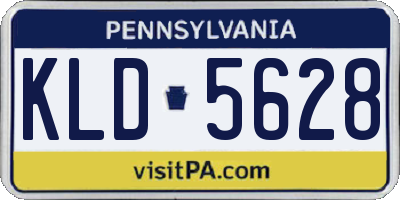 PA license plate KLD5628