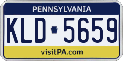 PA license plate KLD5659