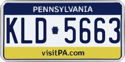 PA license plate KLD5663