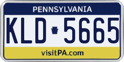 PA license plate KLD5665