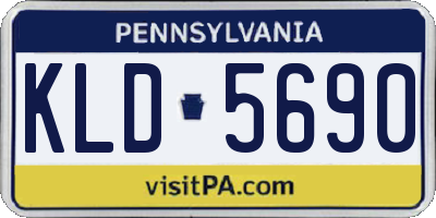 PA license plate KLD5690